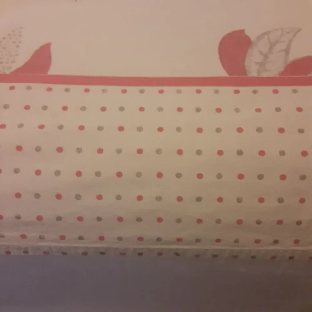 Vintage World Market Tablecloth Matte Floral & Polka Dots